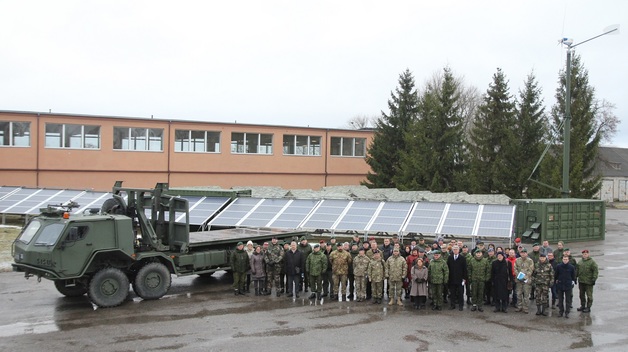 Lithuanian Armed Forces received new generation Hybrid Power Generation System from the NATO...