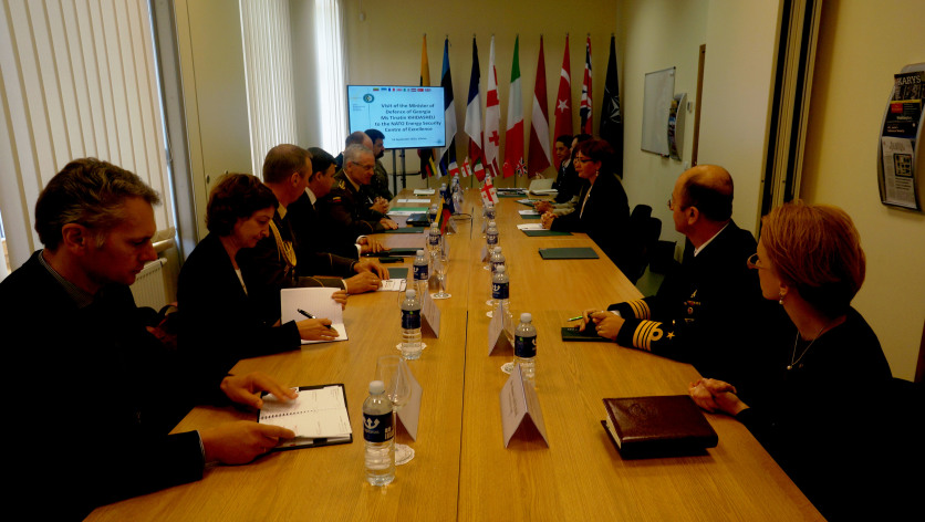 Minister of Defence of Georgia visited NATO ENSEC COE