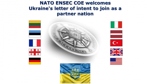 NATO ENSEC COE received Ukraine letter of intent to join as a partner nation