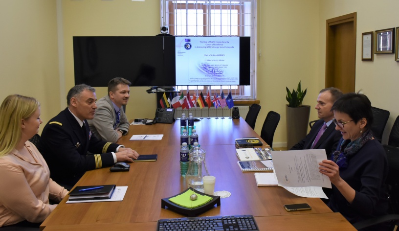 The NATO ENSEC COE was visited by Lieutenant General (Retired) Ben Hodges from Centre for...