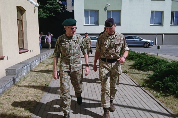 Commander of the Joint Expeditionary Force Major General Stuart Skeates visited NATO ENSEC COE