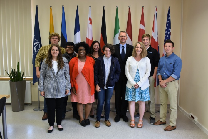 Students from the Campbell University visited the NATO ENSEC COE