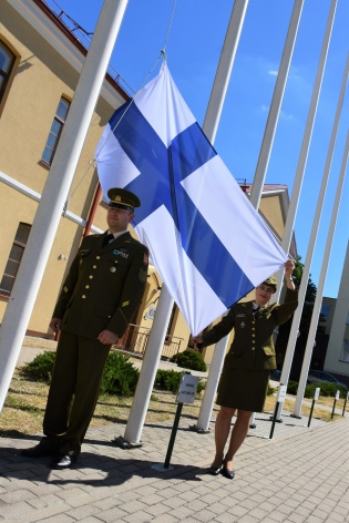 Finland Flag Raising Ceremony - NATO ENSEC COE has a new Contributing Partner