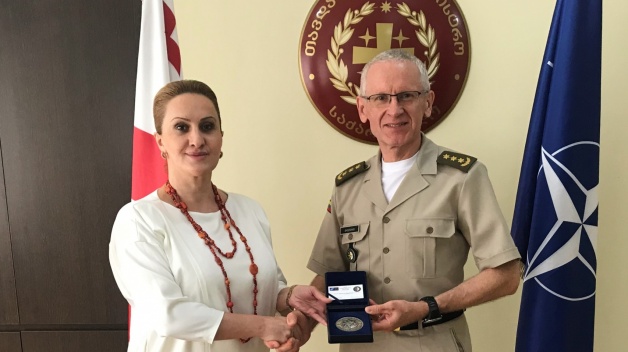 NATO ENSEC COE Director Colonel Gintaras Bagdonas visited Georgian Ministry of Defence