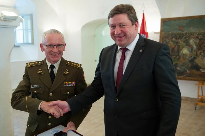 NATO ENSEC COE Director and Deputy Director were awarded by Minister of National Defence of...