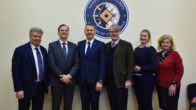 NATO ENSEC COE visited by Swedish Hybrid Ambassador Fredrik Löjdquist