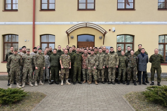 Participants of the International Cadet Week visit NATO ENSEC COE