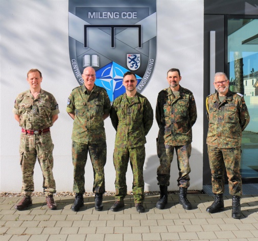 NATO ENSEC COE high ranking delegation welcomed at the MILENG COE