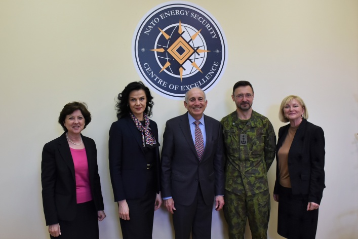 Representatives from the Baltic American Freedom Foundation visited NATO ENSEC COE
