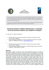 NATO ENSEC COE - Hurricane threats to military infrastructure in a warming world and possible...